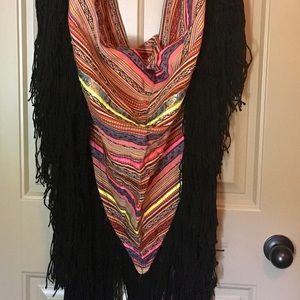 BNWT ASOS fringe shawl